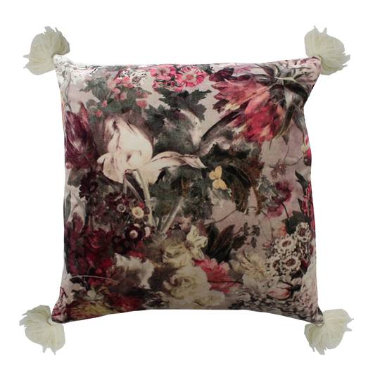 NZ Merchants - Bouquet Tassel Cushion - Multi